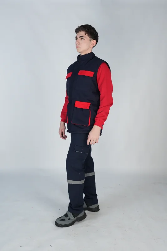 Gabardin Yelek Lacivert